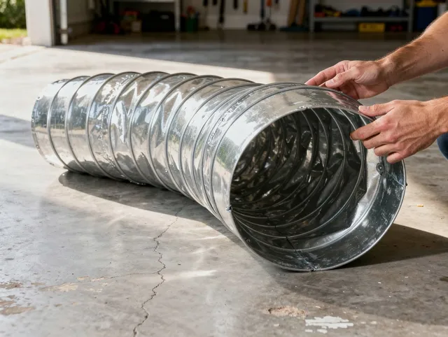 Mead Valley Dryer Vent Cleaning specialist using advanced equipment for thorough duct cleaning in Mead Valley