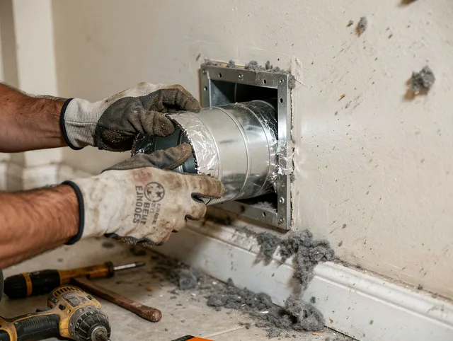 Professional dryer vent repair and installation by Mead Valley Dryer Vent Cleaning in Mead Valley